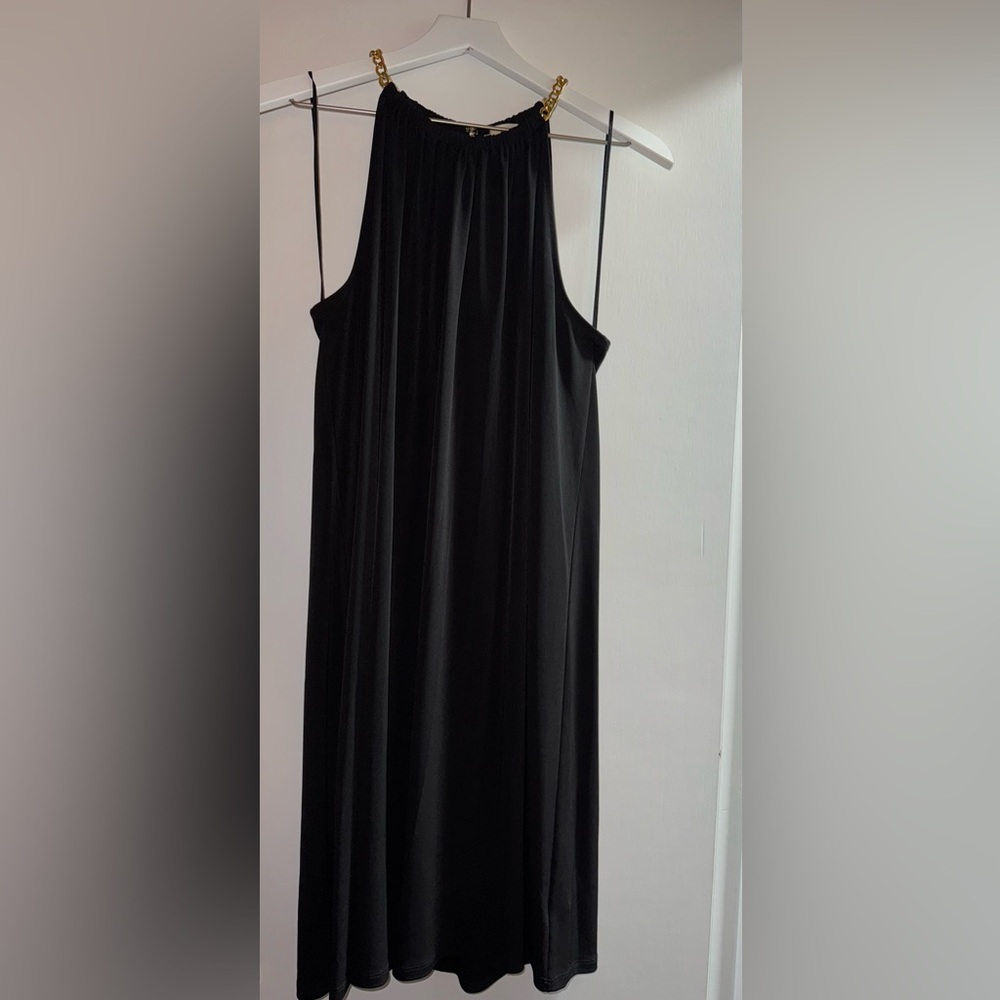 Michael Kors Black Sleeveless Slip Dress